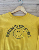 90'S YELLOW WINTERHALTER MIDDLE SCHOOL VINTAGE SWEATSHIRT -M