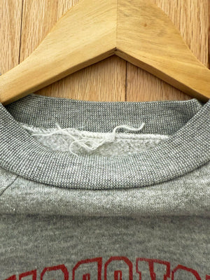 80'S GREY UNIVERSITY OF WISCONSIN VINTAGE SWEATSHIRT