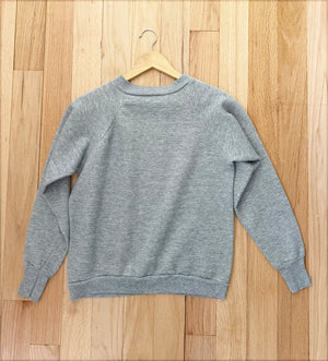 80'S GREY UNIVERSITY OF WISCONSIN VINTAGE SWEATSHIRT