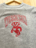 80'S GREY UNIVERSITY OF WISCONSIN VINTAGE SWEATSHIRT