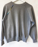 Grey St. Tropez Hand Embroidered Vintage Sweatshirt
