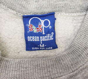 OCEAN PACIFIC 80'S GREY VINTAGE SWEATSHIRT