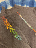 Rainbow Hand Embroidered Vintage Sweatshirt