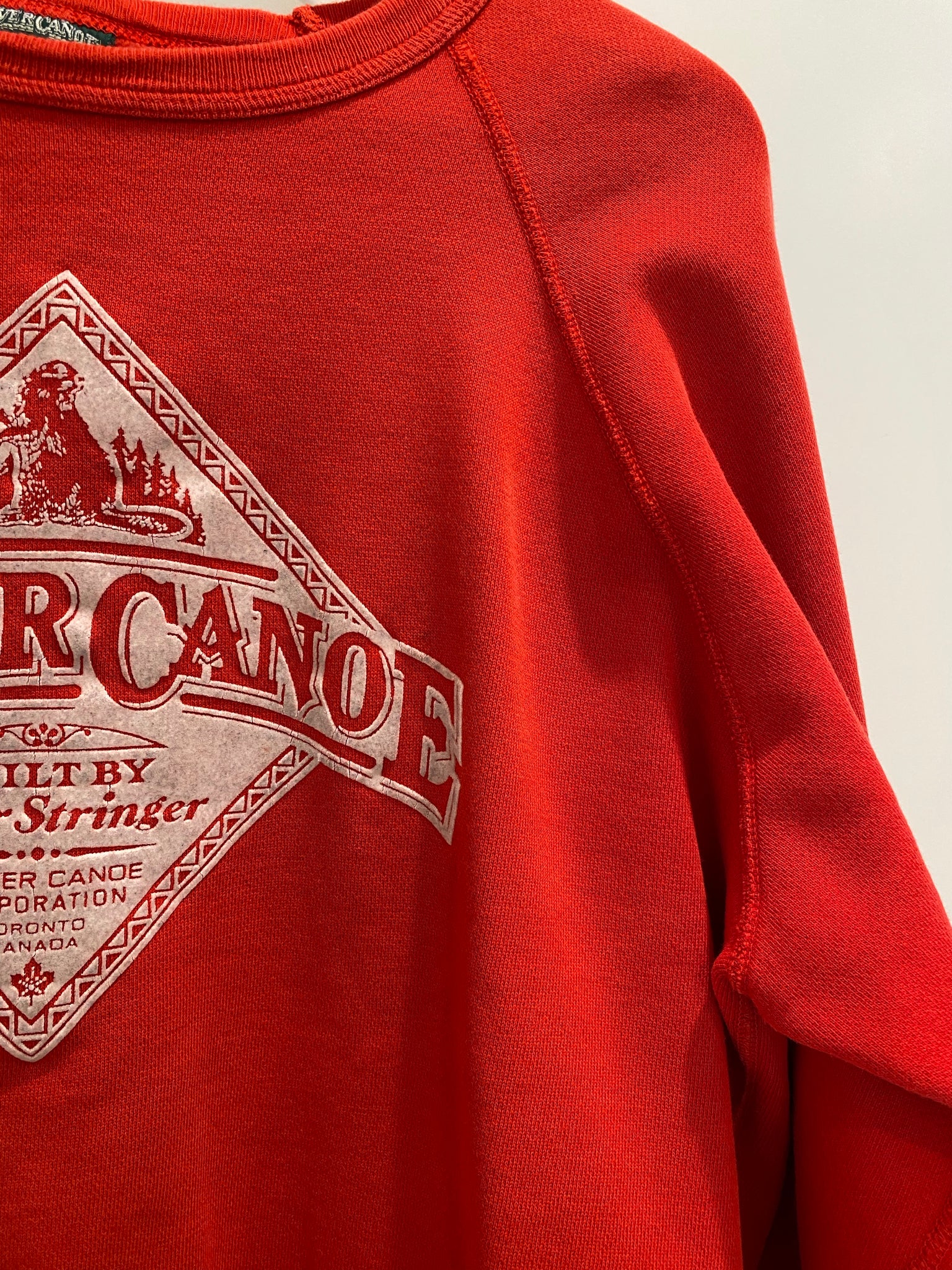 RED BEAVER CANOE OMER STRINGER 80’s VINTAGE SWEATSHIRT